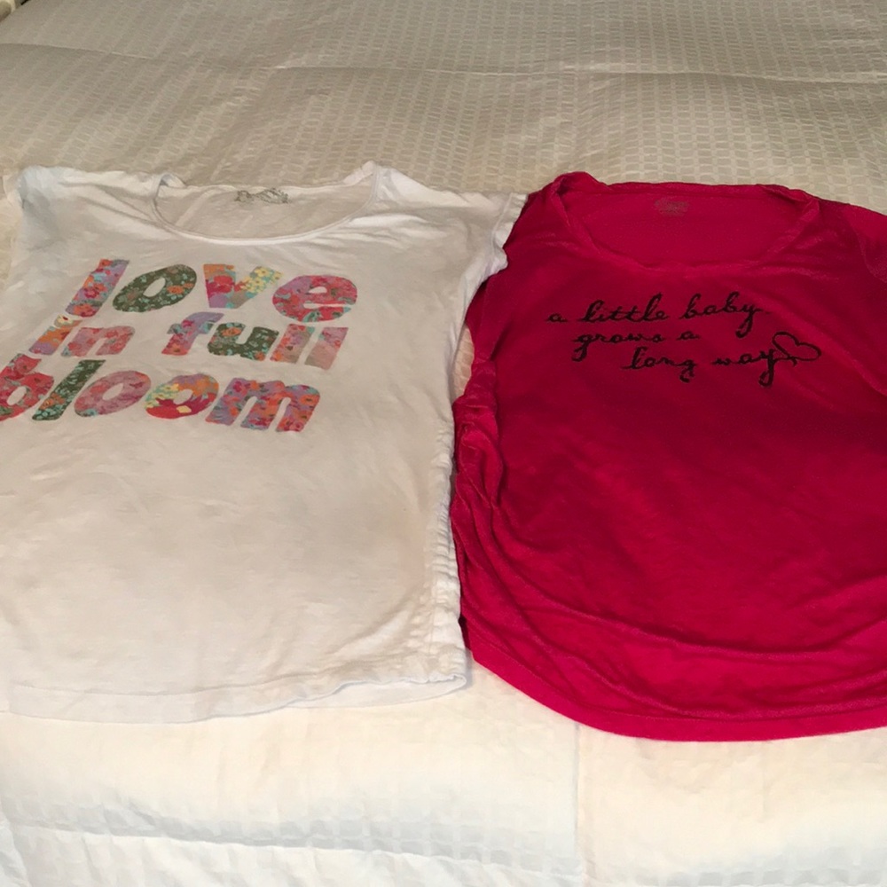 Two MOTHERHOOD Maternity Tops - small & medium